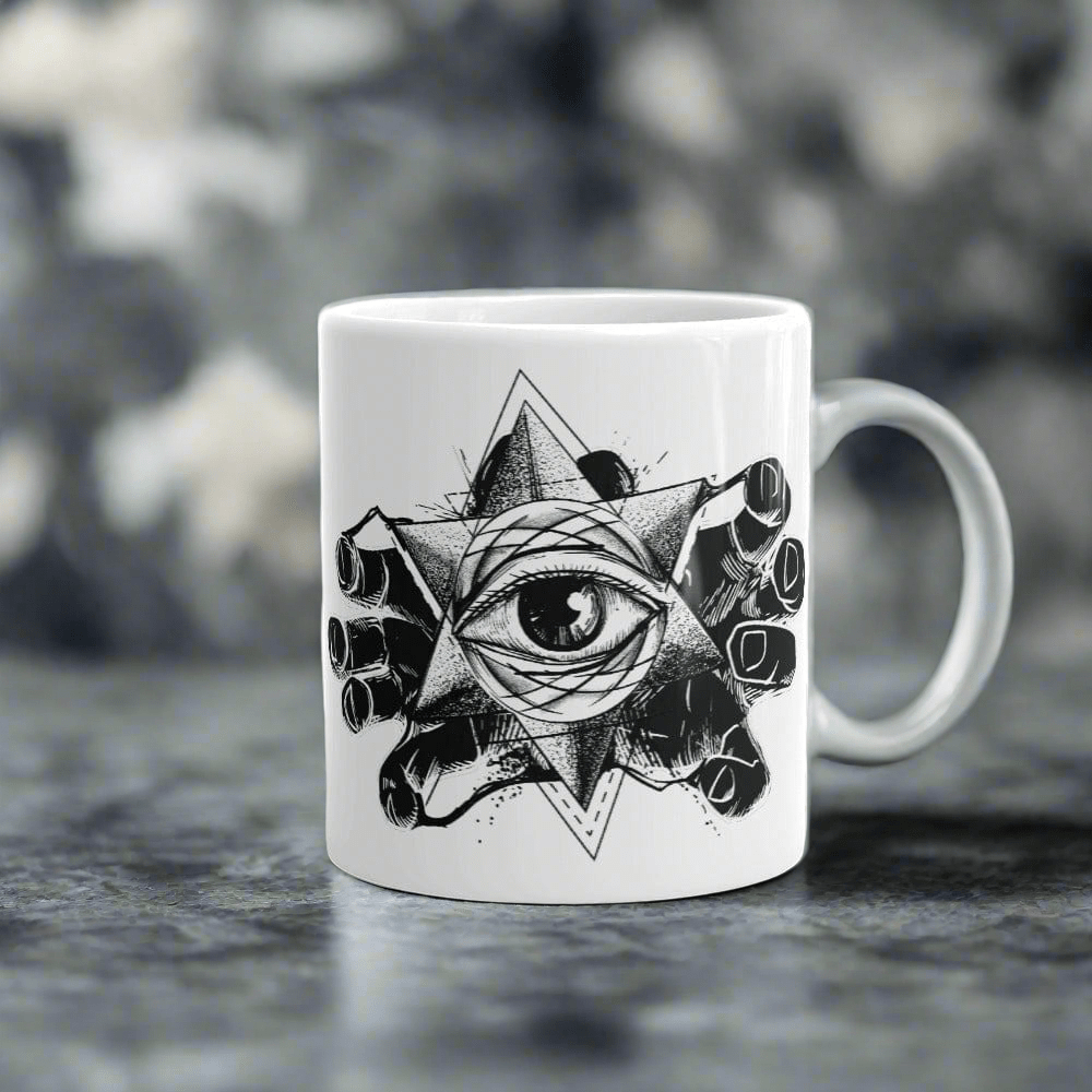 Esoteric Eye Ceramic Coffee Mug - Occult & Mystical Design