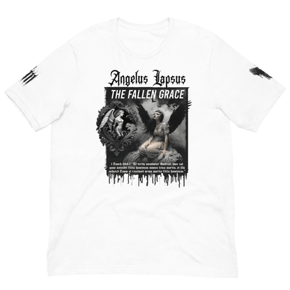 Gadreel: The Fallen Grace - Angelus Lapsus Graphic White T-Shirt mockup