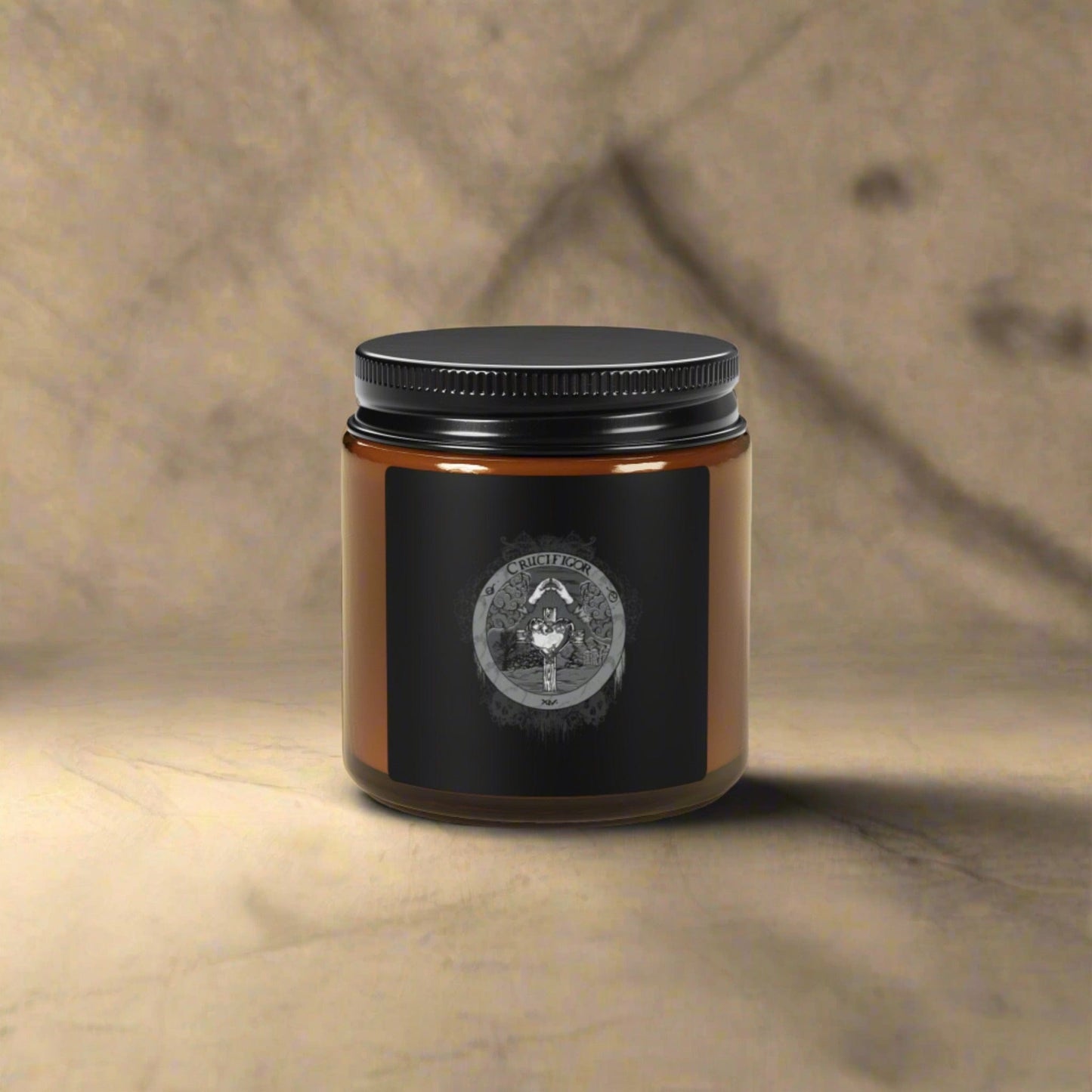 Crucifigor's Sanctum Ritual Candle with Rosicrucian emblem