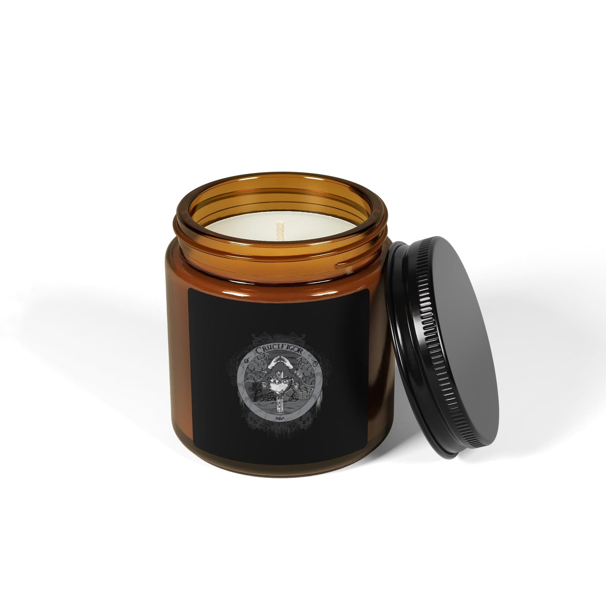 Crucifigor's Sanctum Ritual Candle with Rosicrucian emblem