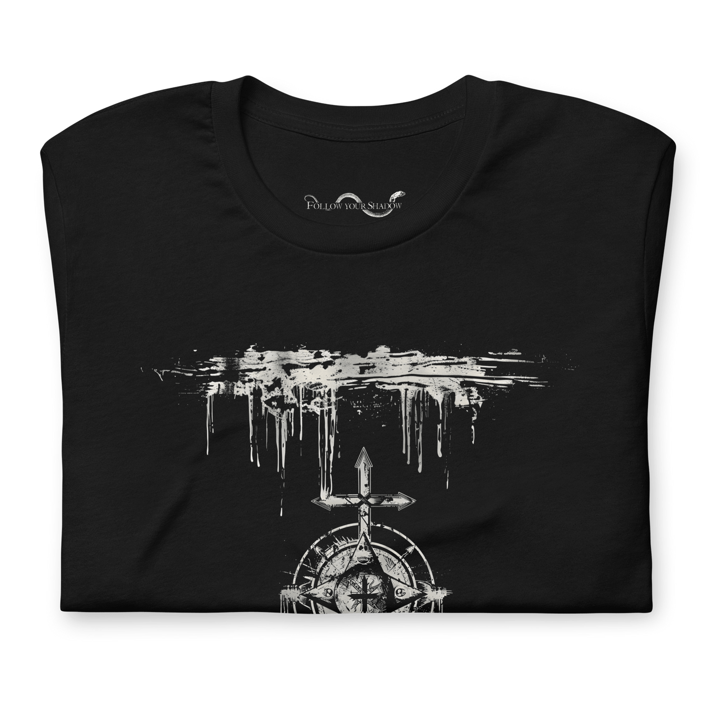 Transmutatio Obscura Graphic T-Shirt with Dark Lover Archetype design for modern witches, mystics, and horror fans.